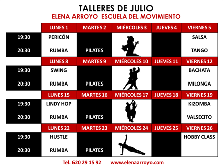 Talleres julio?19